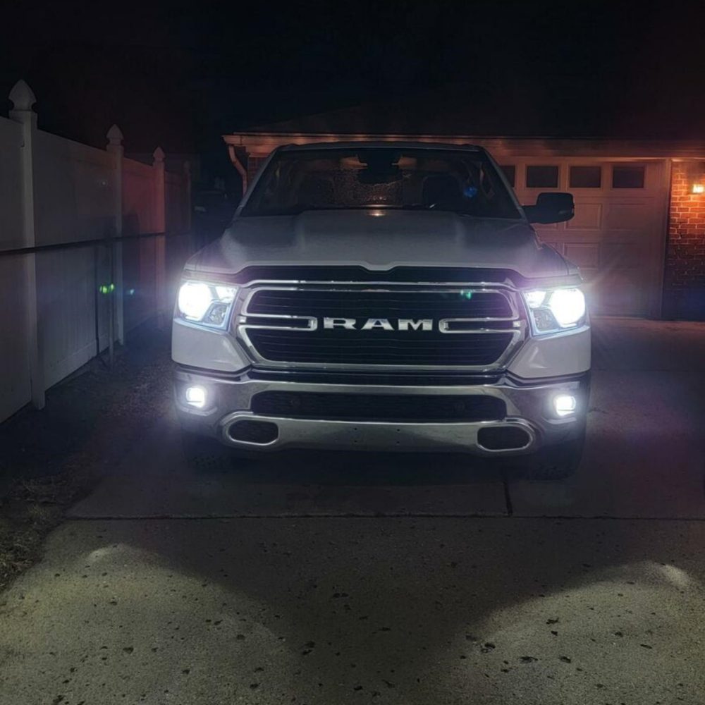 Lasfit H11 led Low beam bulbs for 2019 Ram 1500 Big Horn