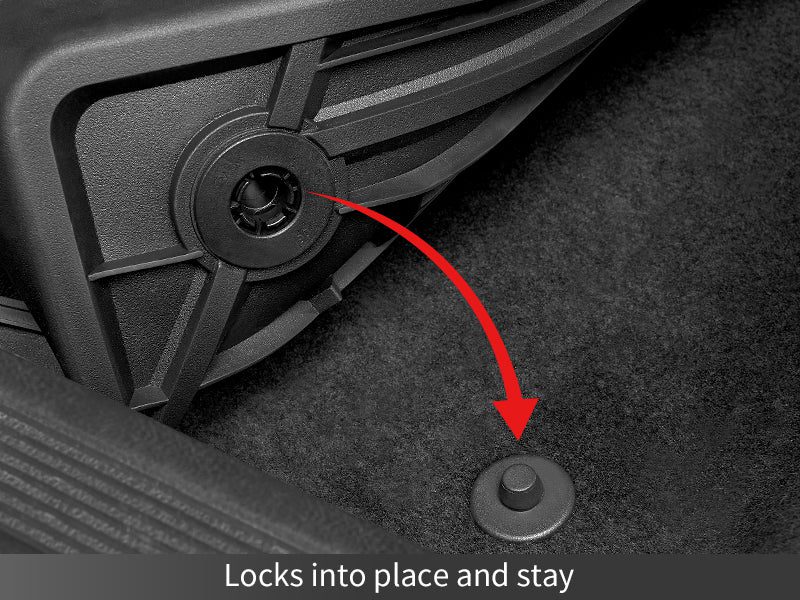 2019-2025 BMW X5 5-Passenger Floor Mats locks