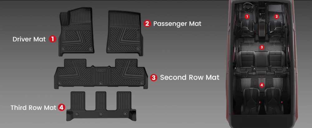 2024 Rivian R1S floor mats custom