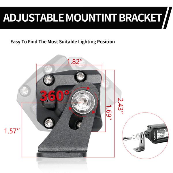 adjustable mounting bracket to 360°