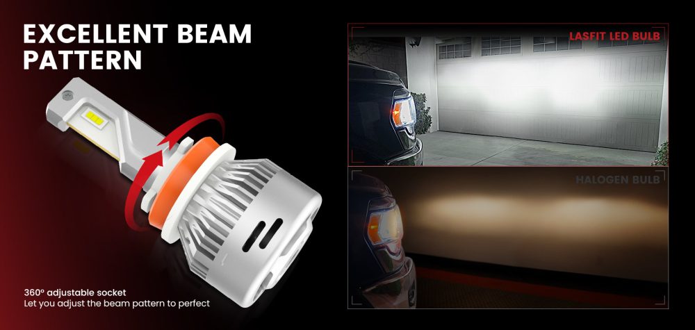 2021-2024 Ram 1500 H11 9005 led bulbs perfect beam pattern