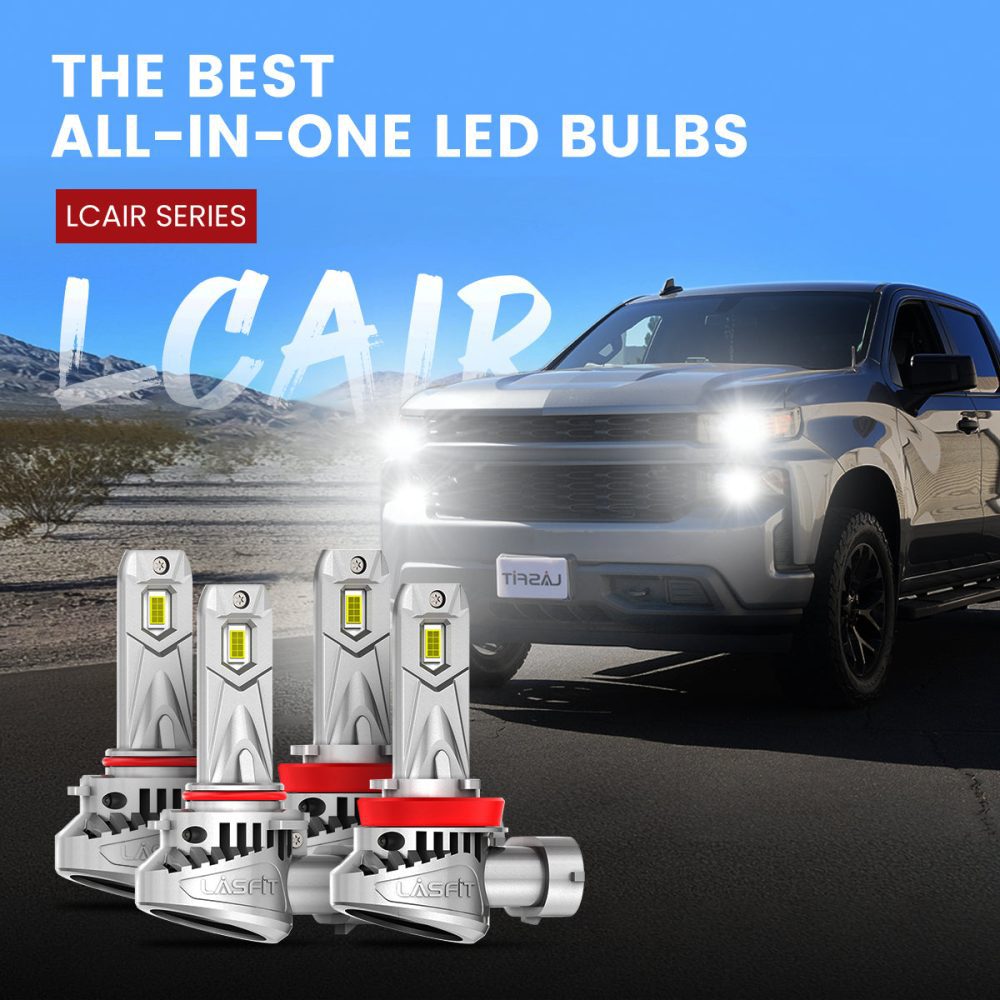 Lasfit LCair H11 9005 LED headlight bulbs