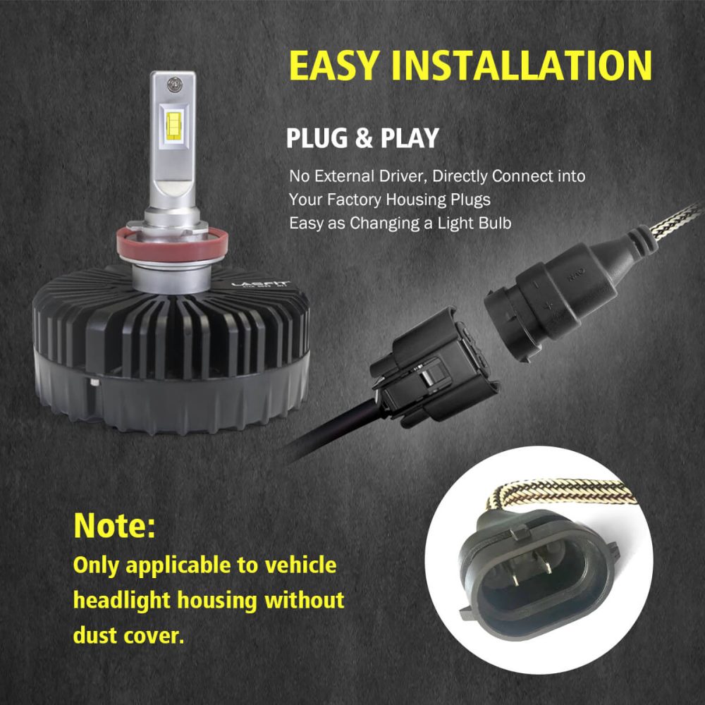 installation guide for 100w h11 led bulb