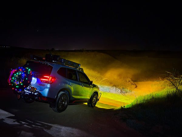 lasfit 42 inch amber light bar on 2019 Subaru Forestor