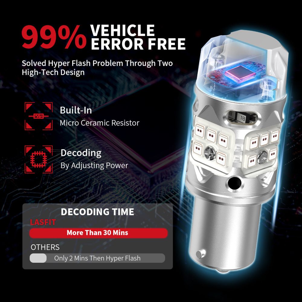 red error free 1156 led bulbs