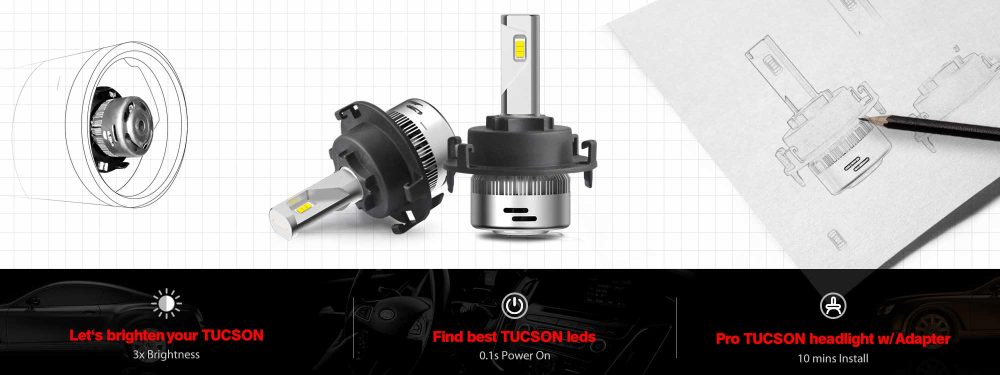 2016-2018 tuson headlight bulb