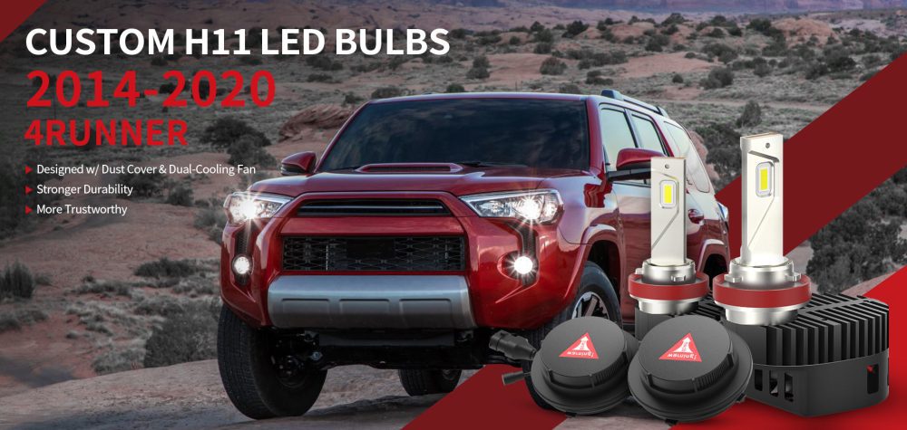 Toyota 4Runner LED headlight low beam bulbs