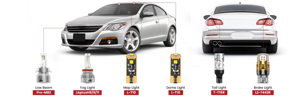 Exterior and interior led lights for 2008-2012 Volkswagen CC