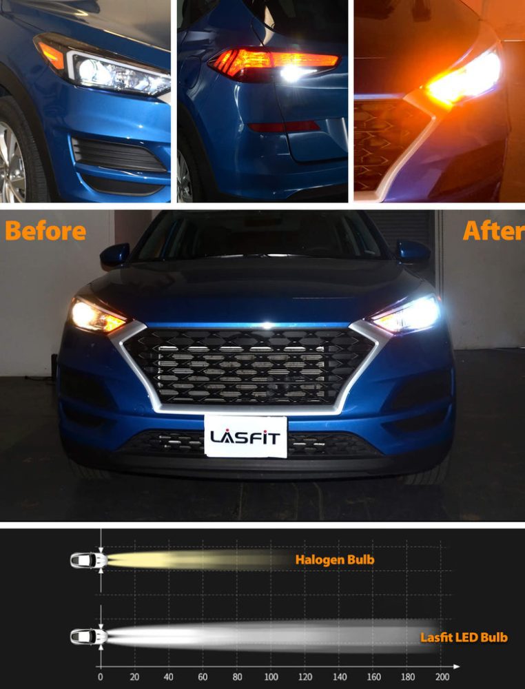 Custom tucson h7 LED BULBS