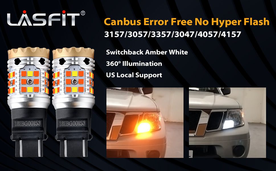 Top Feature of Lasfit CANBUS 3157 Turn Signal LED Bulbs