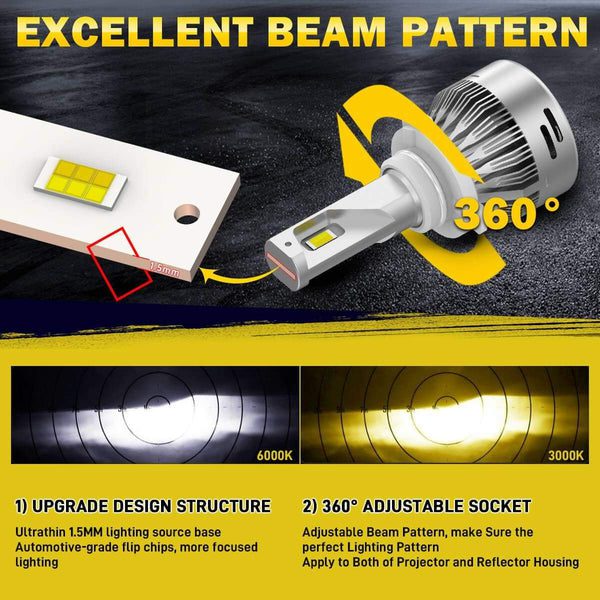 adjustable 9005 switback bulb