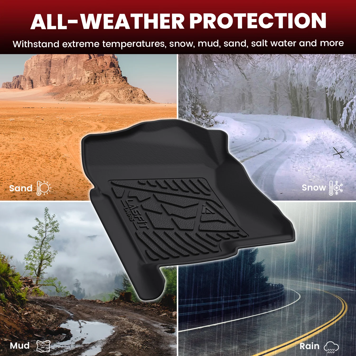 Fit for 1999-2006 Chevrolet Silverado 1500 Floor Mats, Fit Without 4*4 Shifter Only - Image 3