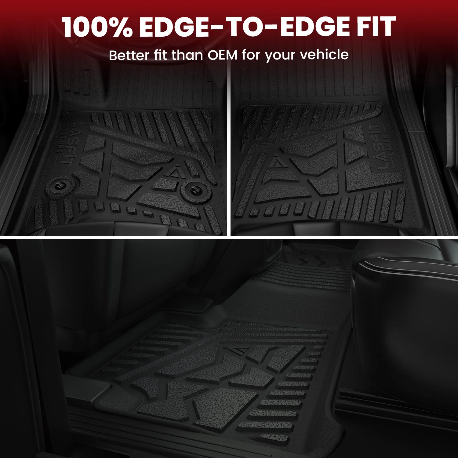 Fit for 1999-2006 GMC Sierra 2500HD 3500HD Floor Mats, Fit Without 4*4 Shifter Only - Image 7