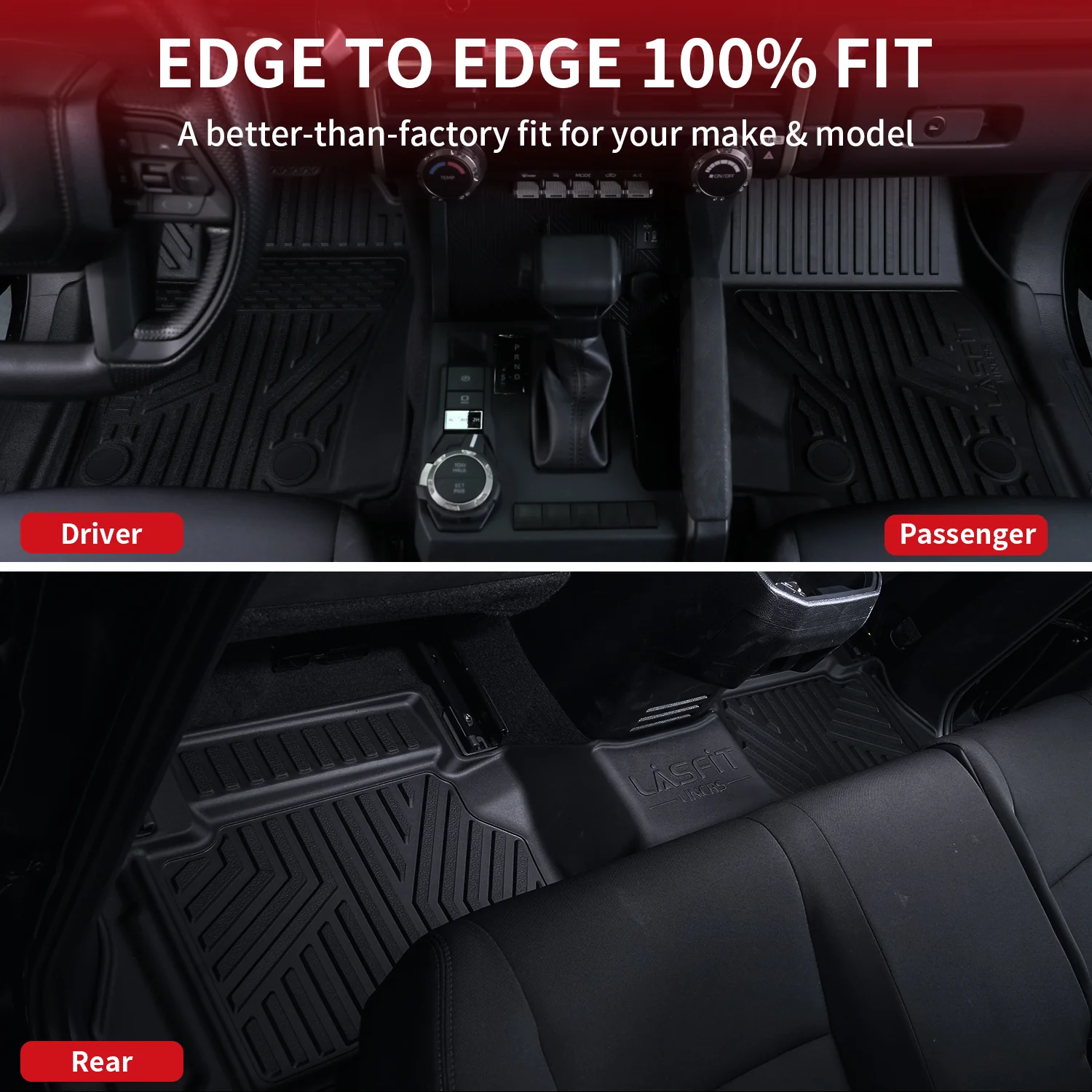 Fit for 2008-2011 Toyota Tacoma Floor Mats, Fit Auto Trans Only - Image 14