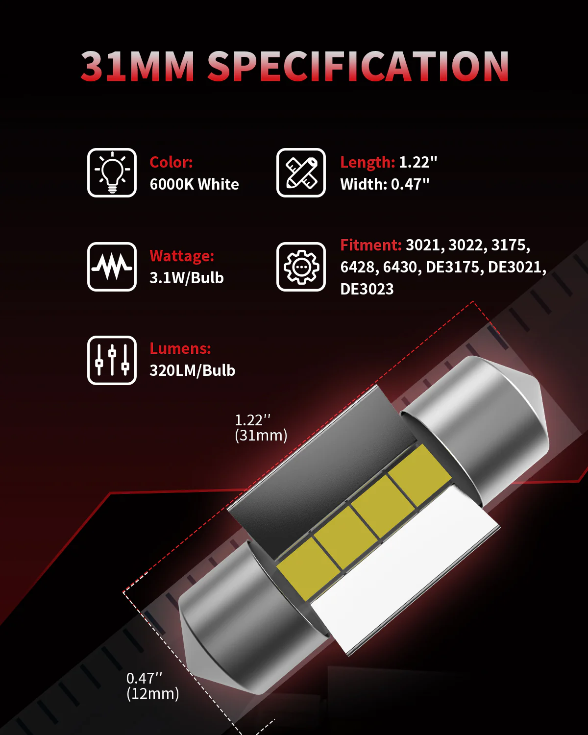 Fit for 2019-2024 Subaru Forester LED Bulbs Upgrade | Tested and Verified - Image 41