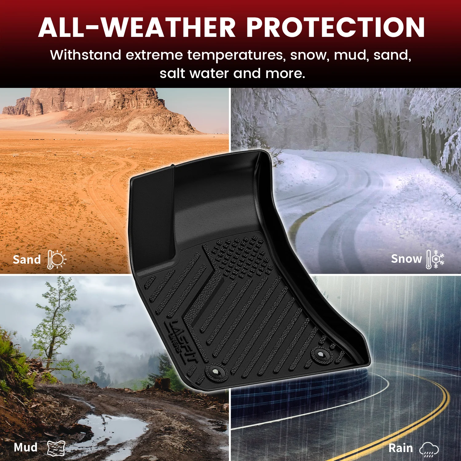 Fit for 2011-2023 Chrysler 300 Floor Mats or Cargo Mat（Cargo Without Subwoofer） - Image 5