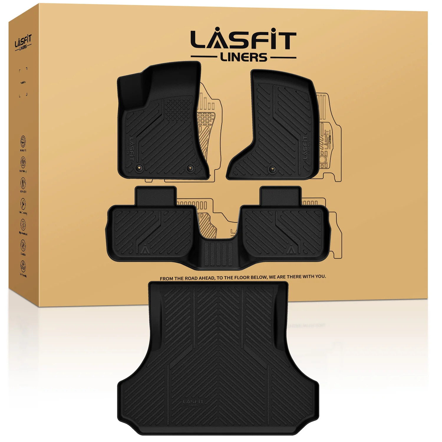 Fit for 2011-2023 Chrysler 300 Floor Mats or Cargo Mat（Cargo Without Subwoofer） - Image 8