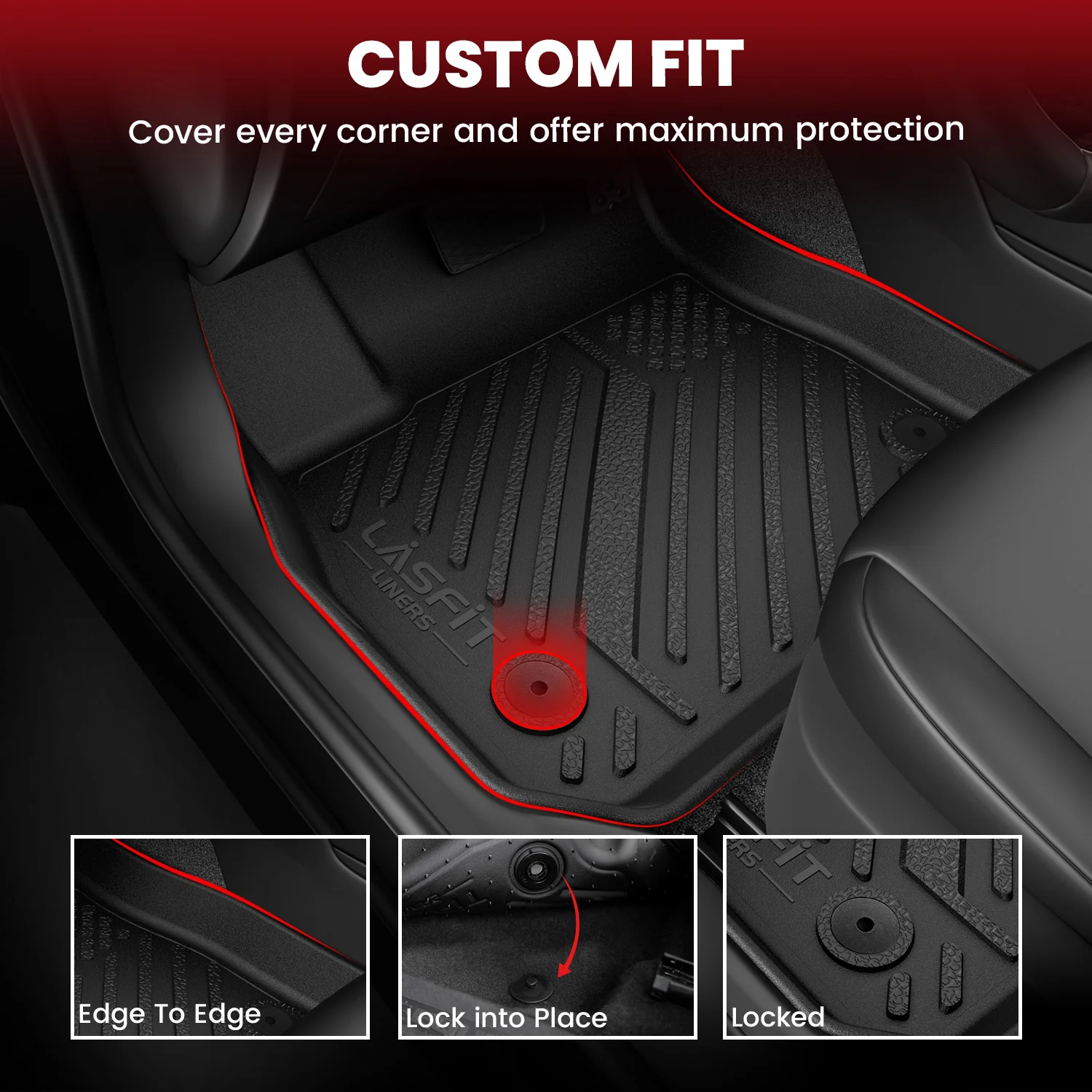Fit for 2011-2023 Dodge Charger Floor Mats or Cargo Mat（Cargo Without Subwoofer） - Image 3