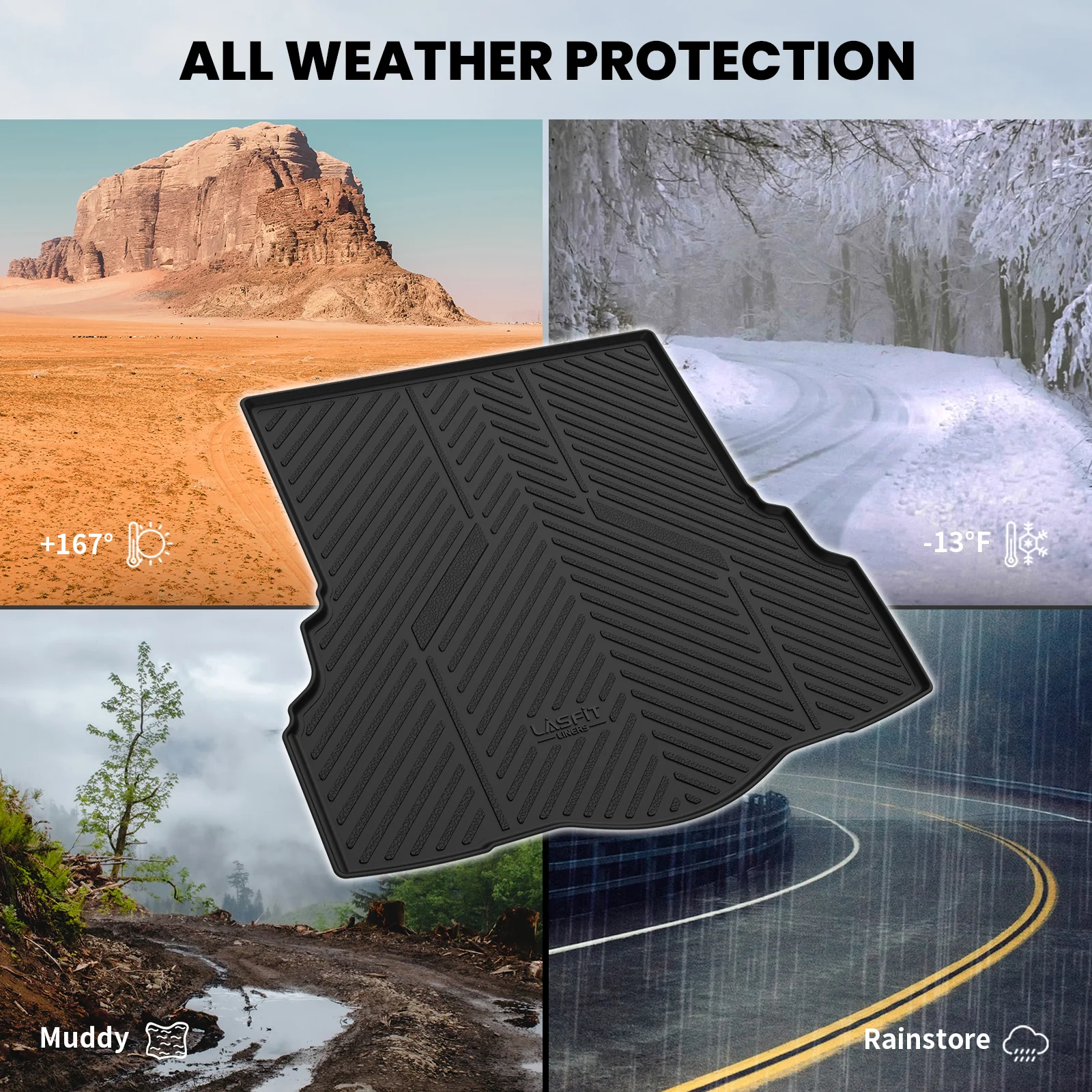 Fit for 2013-2016 Ford Fusion Floor Mats or Cargo Mat, Fit Gasoline Only - Image 14