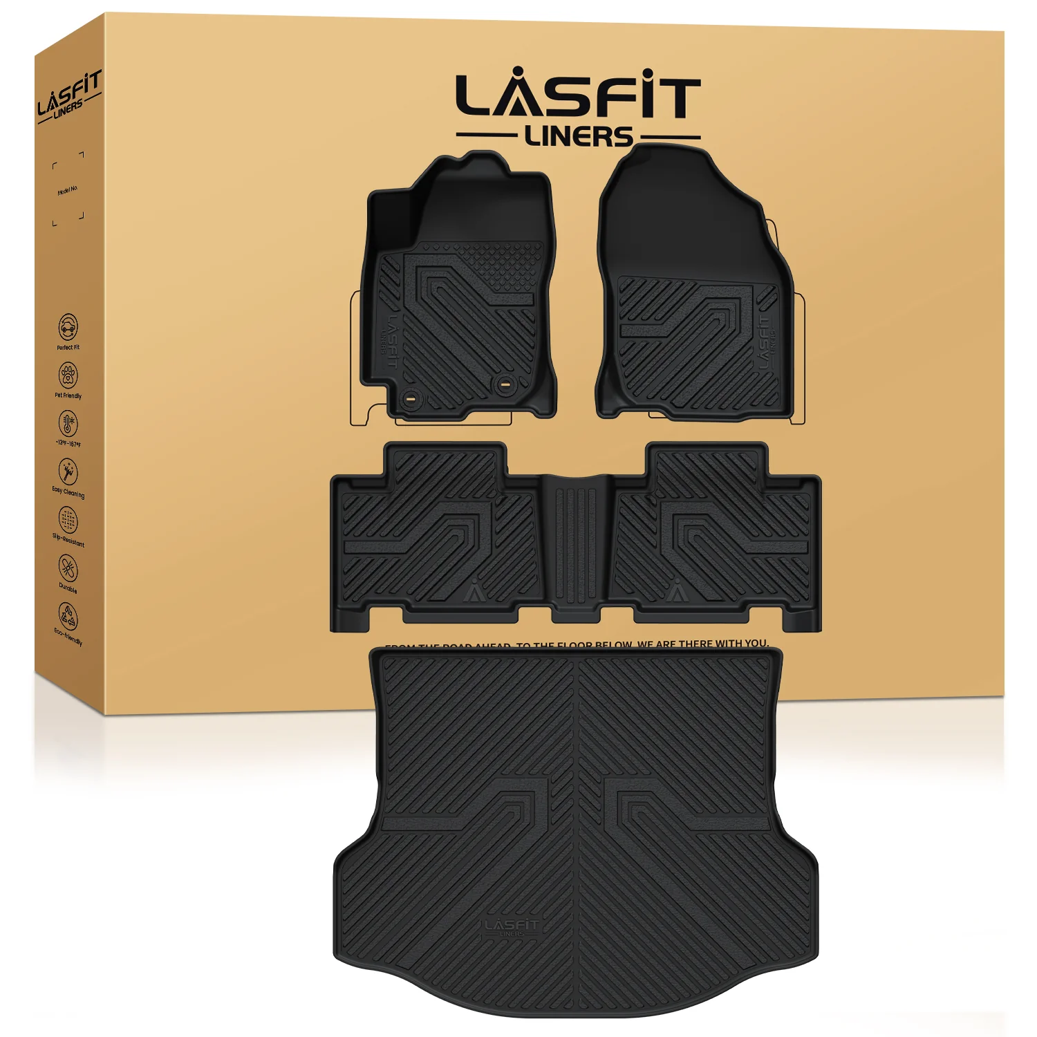 Fit for 2013-2018 Toyota RAV4 Floor Mats or Cargo Mat, Fit Gas Only - Image 8