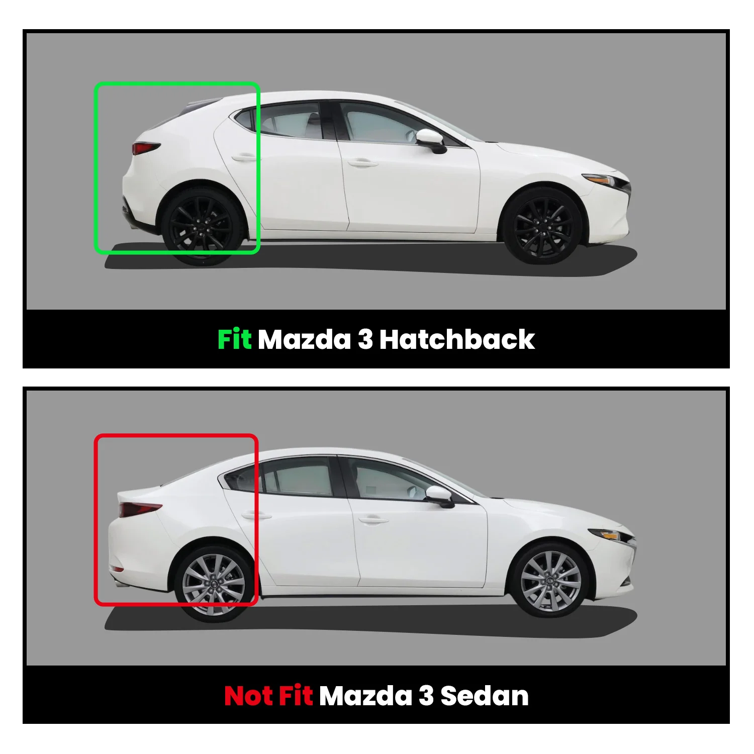 Fit for 2014-2018 Mazda Mazda3 Hatchback Floor Mats, Not Fit Sedan - Image 2