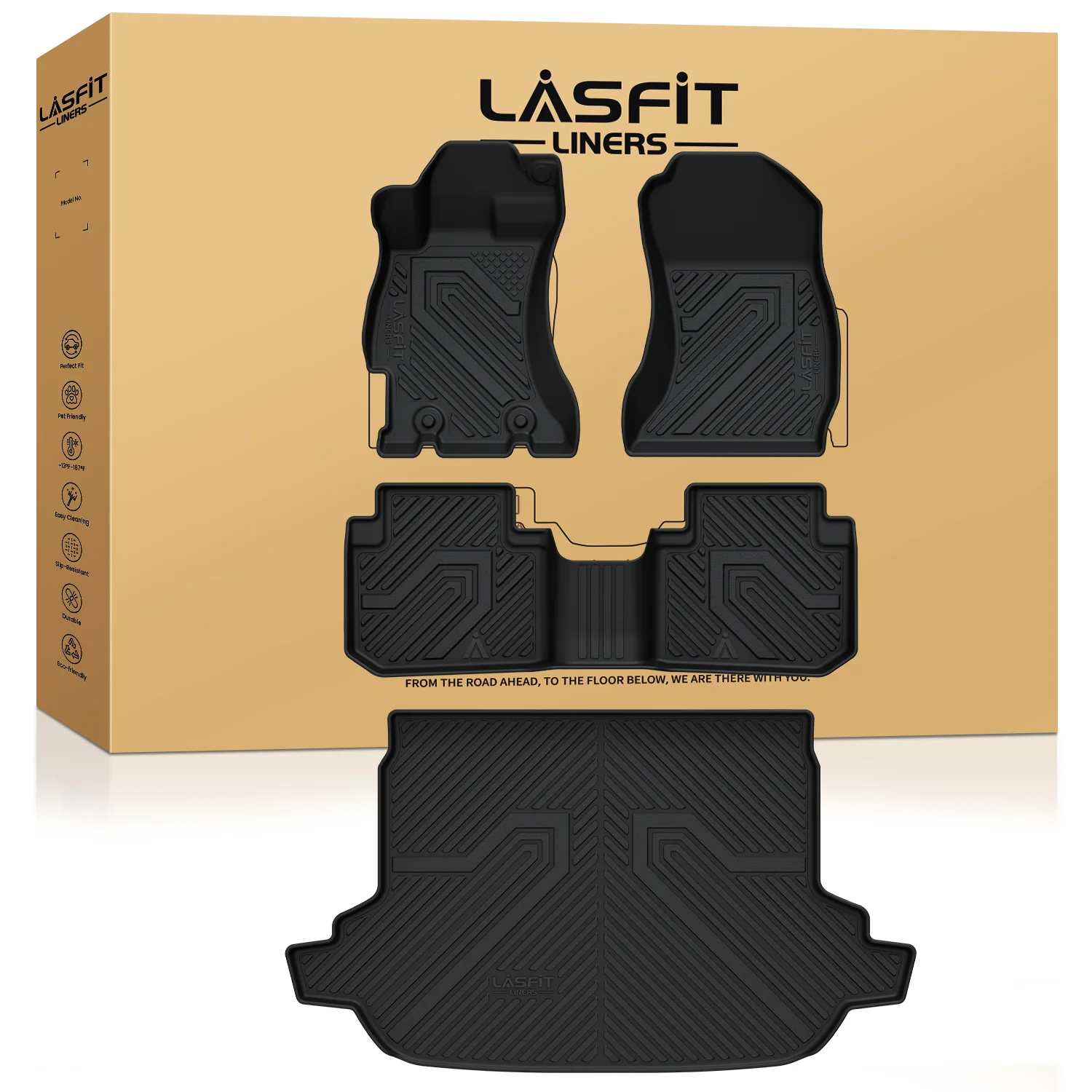 Fit for 2014-2018 Subaru Forester Floor Mats & Cargo Mat - Image 8