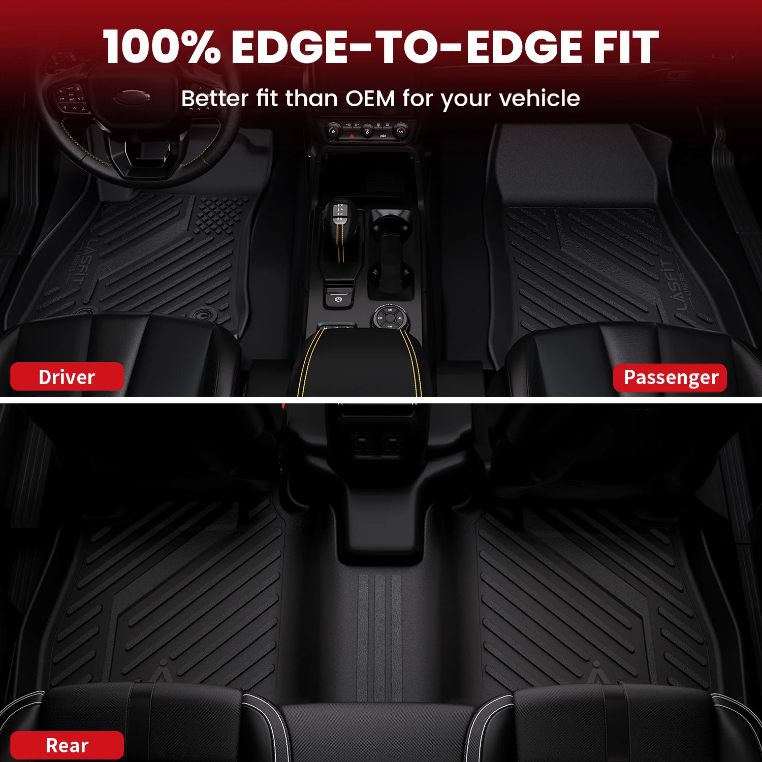 Fit for 2014-2019 Nissan Sentra Floor Mats & Cargo Mat, Only Fit Automatic Transmission - Image 5