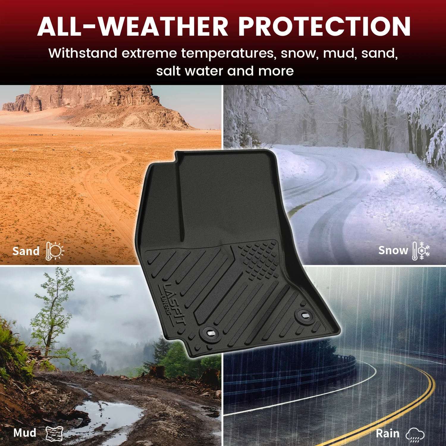 Fit for 2014-2019 Toyota Corolla Floor Mats & Cargo Mat - Image 7