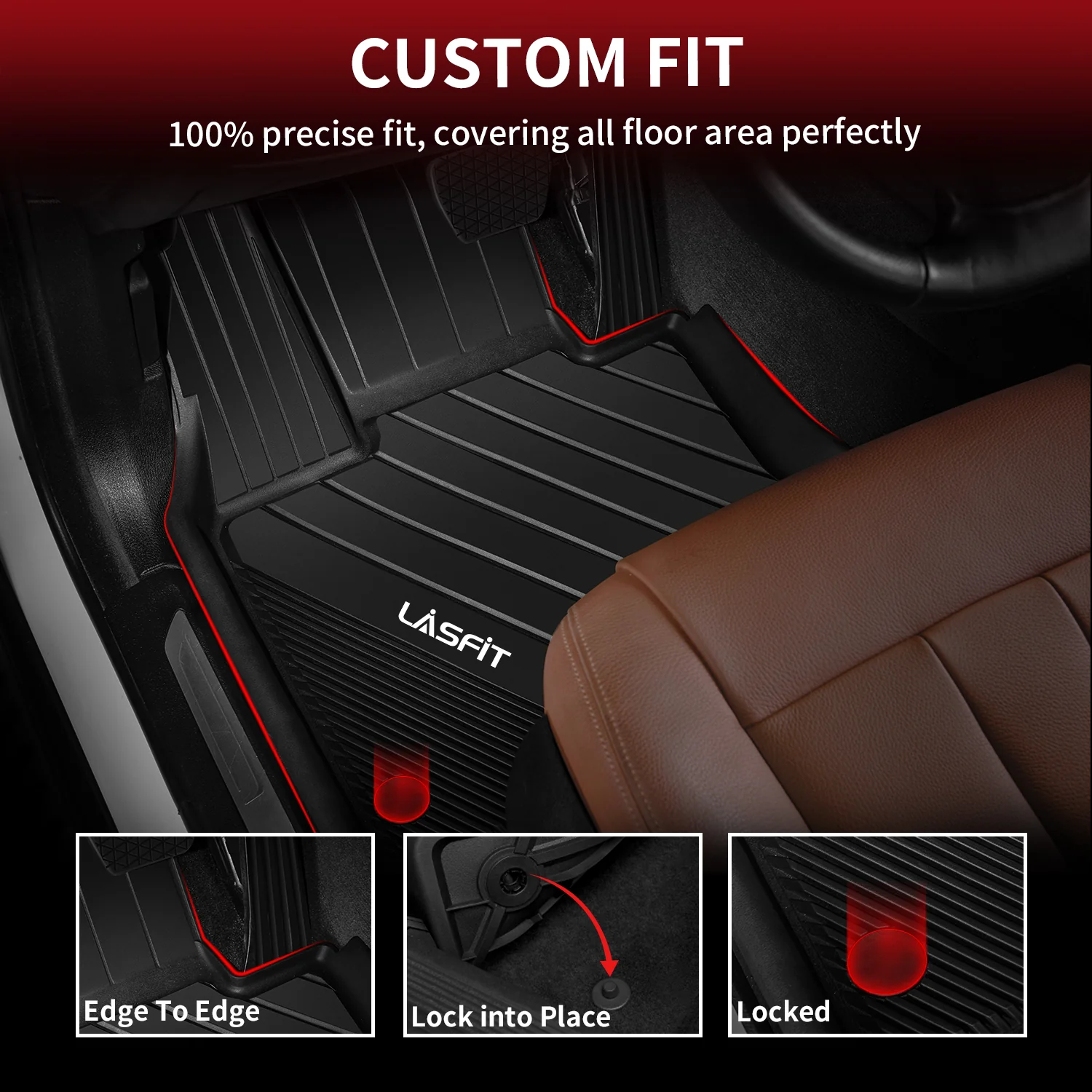 Fit for 2015-2019 BMW X6 Floor Mats - Image 3