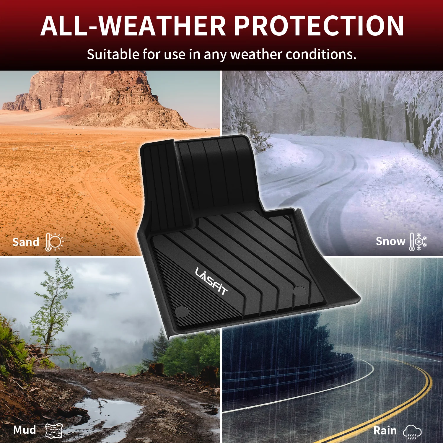 Fit for 2015-2019 BMW X6 Floor Mats - Image 8