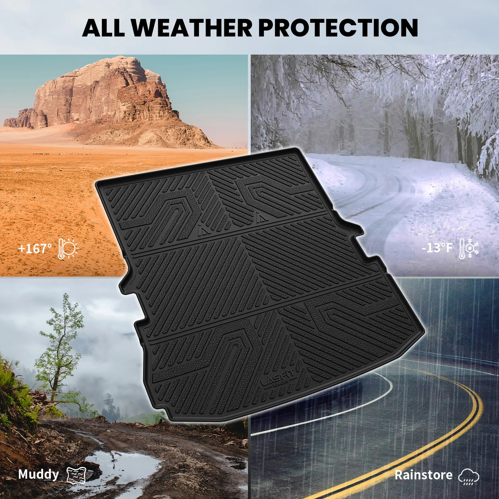 Fit for 2015-2019 Ford Explorer Floor Mats or Cargo & Seatback Mats - Image 13