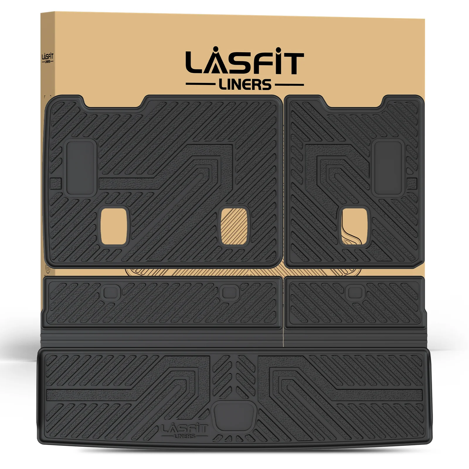 Fit for 2015-2020 Chevrolet Tahoe 7/8 Seats Floor Mats & Seatback & Cargo Mat - Image 19