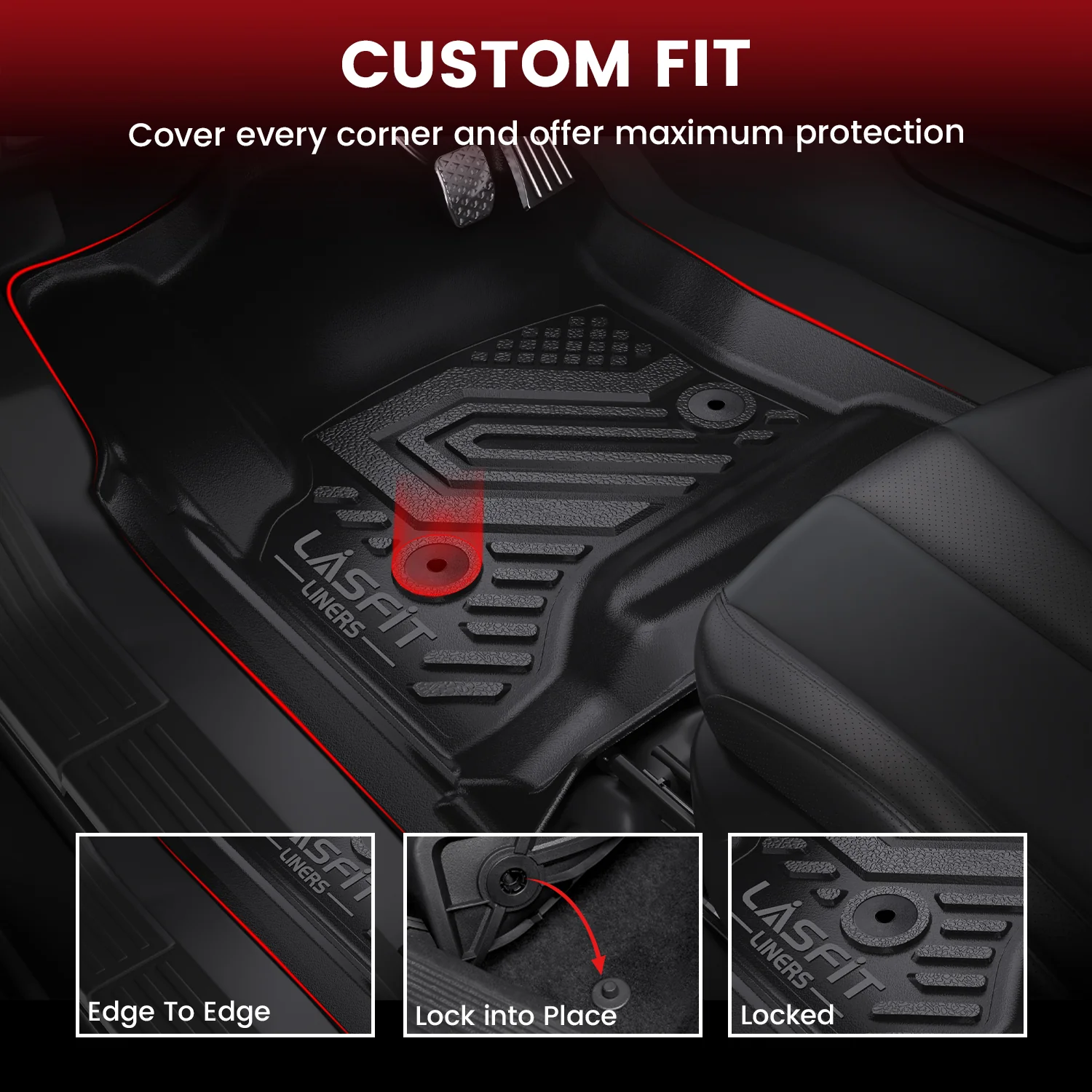 Fit for 2015-2020 GMC Yukon Floor Mats & Seatback & Cargo Mat - Image 4