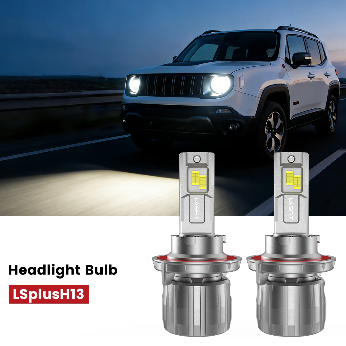 Fit for 2015-2022 Jeep Renegade H13 LED Bulbs Exterior Interior Lights - Image 13