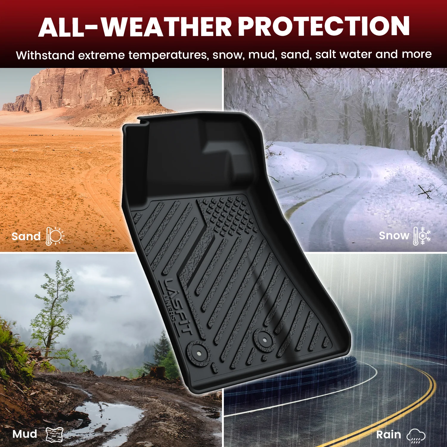 Fit for 2015-2026 Ford Mustang Floor Mats or Cargo Mat - Image 3