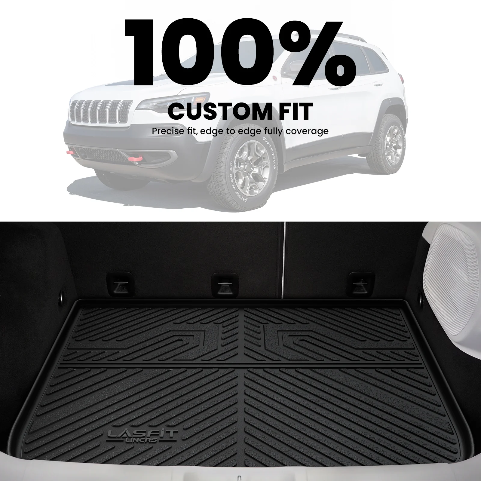 Fit for 2015 Jeep Cherokee Floor Mats, Fit Non-raised Dead Pedal ONLY - Image 11