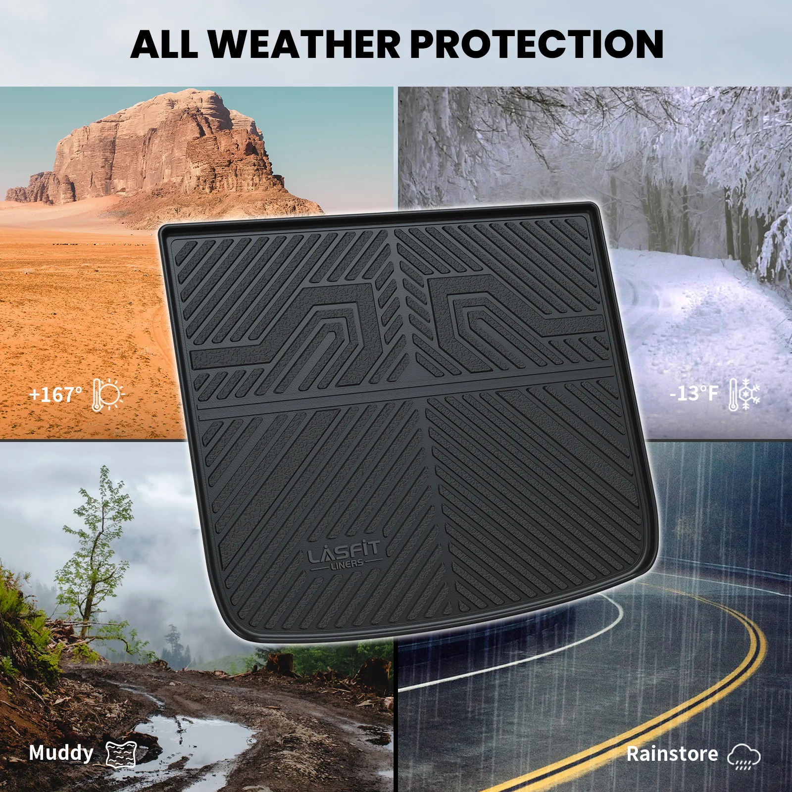Fit for 2015 Jeep Cherokee Floor Mats, Fit Non-raised Dead Pedal ONLY - Image 13