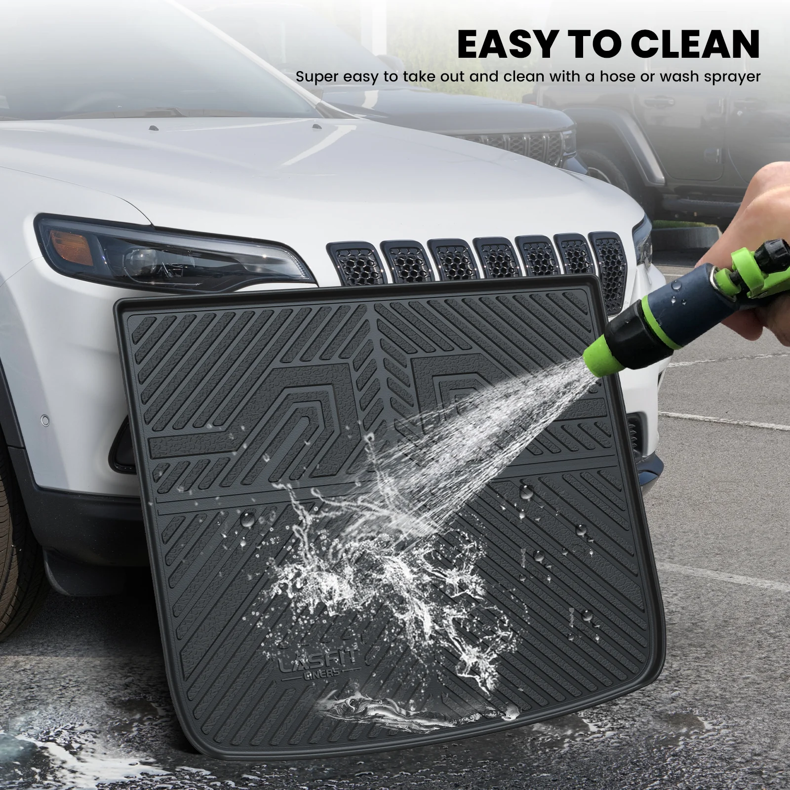 Fit for 2015 Jeep Cherokee Floor Mats, Fit Non-raised Dead Pedal ONLY - Image 14