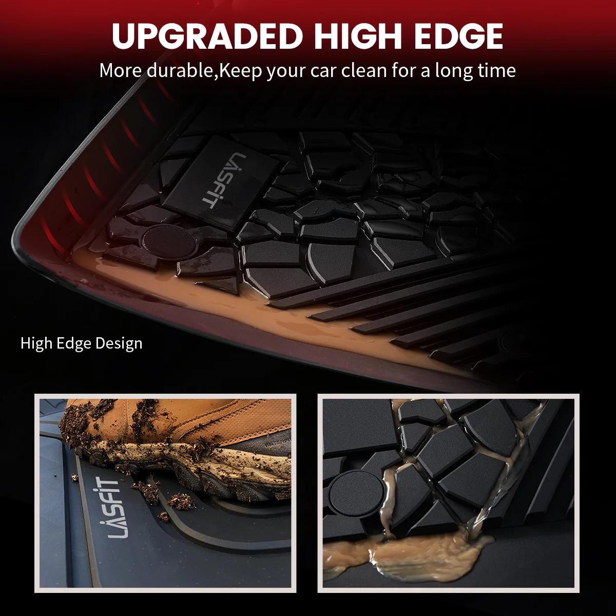 Fit for 2015 Jeep Cherokee Floor Mats, Fit Non-raised Dead Pedal ONLY - Image 3