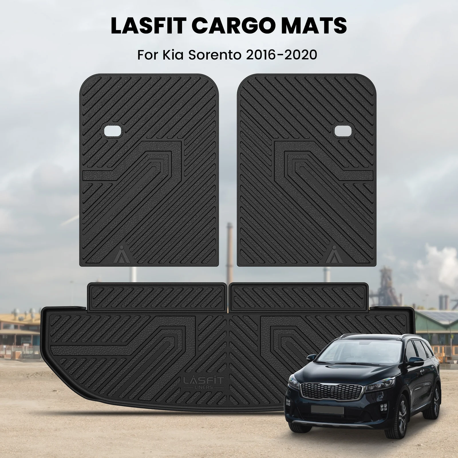Fit for 2016-2020 Kia Sorento Floor Mats or Seatback & Cargo Mats, Fit 7 Seats Only - Image 16