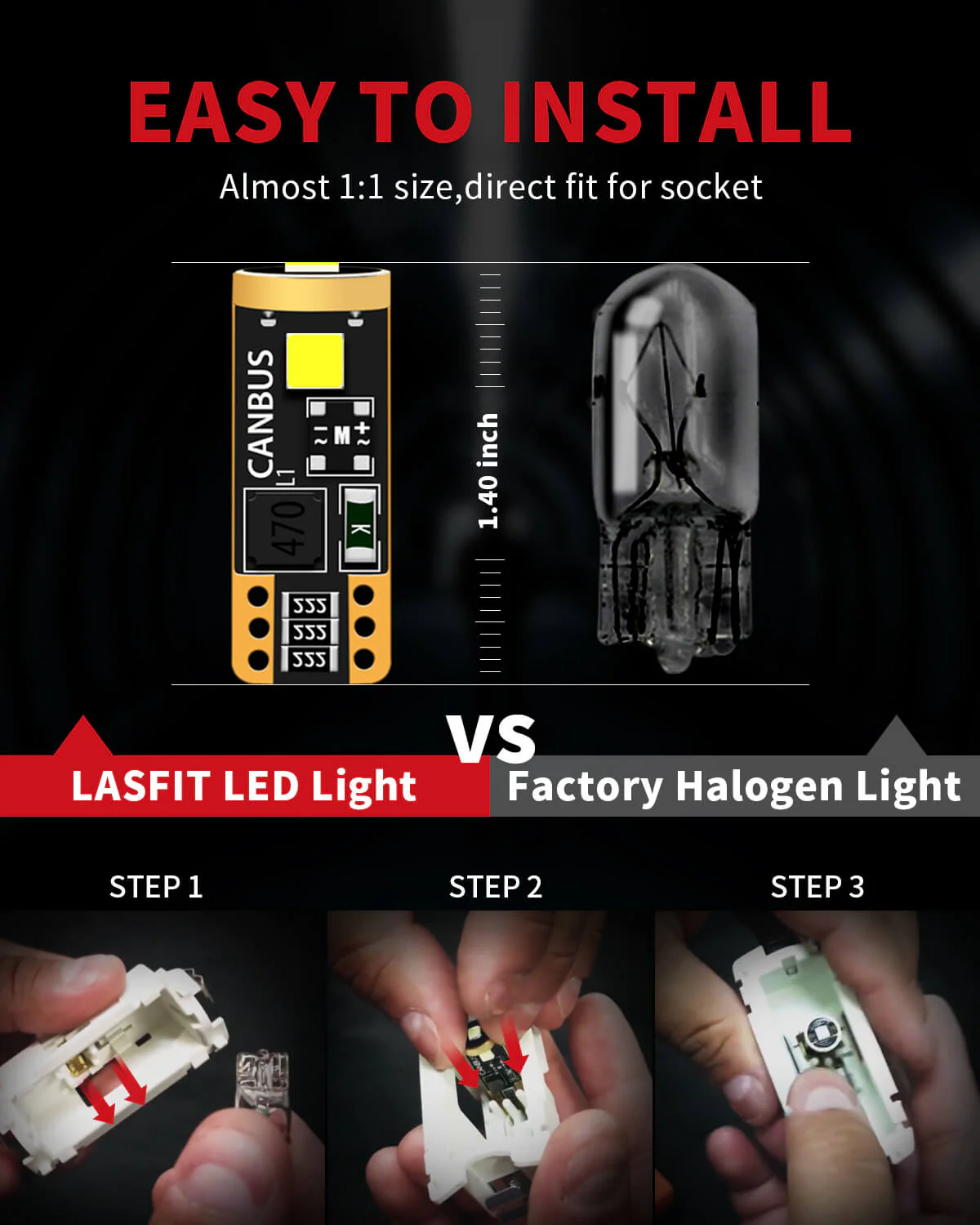 Fit for 2011-2015 Chevrolet Cruze H13 LED Bulbs Exterior Interior Lights - Image 38