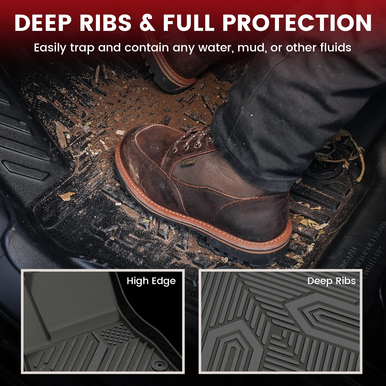 Fit for 2016-2025 Chevrolet Malibu Floor Mats & Cargo Mat, Don't Fit Hybrid or 2016 Malibu Limited - Image 8