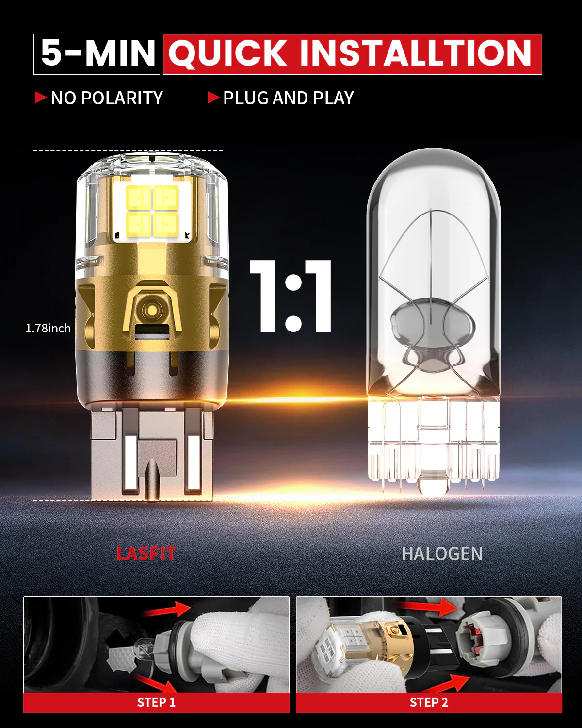 Fit for 2020-2025 Jeep Gladiator The Brightest LED Bulbs Upgrade | Tested and Verified - Image 25