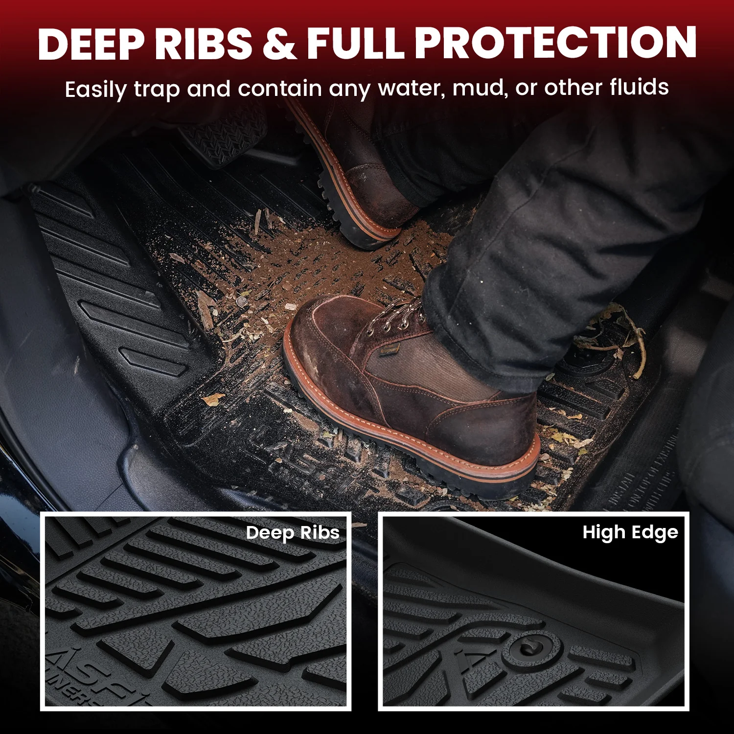 Fit for 2017-2026 Honda Ridgeline Floor Mats - Image 3