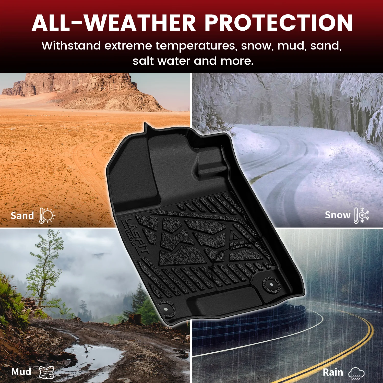 Fit for 2017-2026 Honda Ridgeline Floor Mats - Image 7