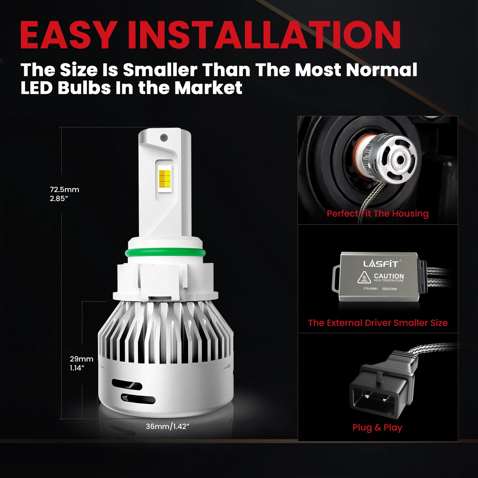 Fit for 2020-2025 Jeep Gladiator The Brightest LED Bulbs Upgrade | Tested and Verified - Image 17