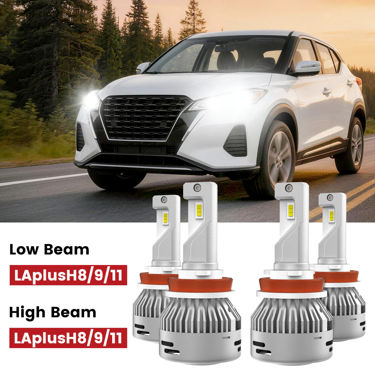 Fit for 2018-2024 Nissan Kicks LED Bulbs Upgrade - Image 18