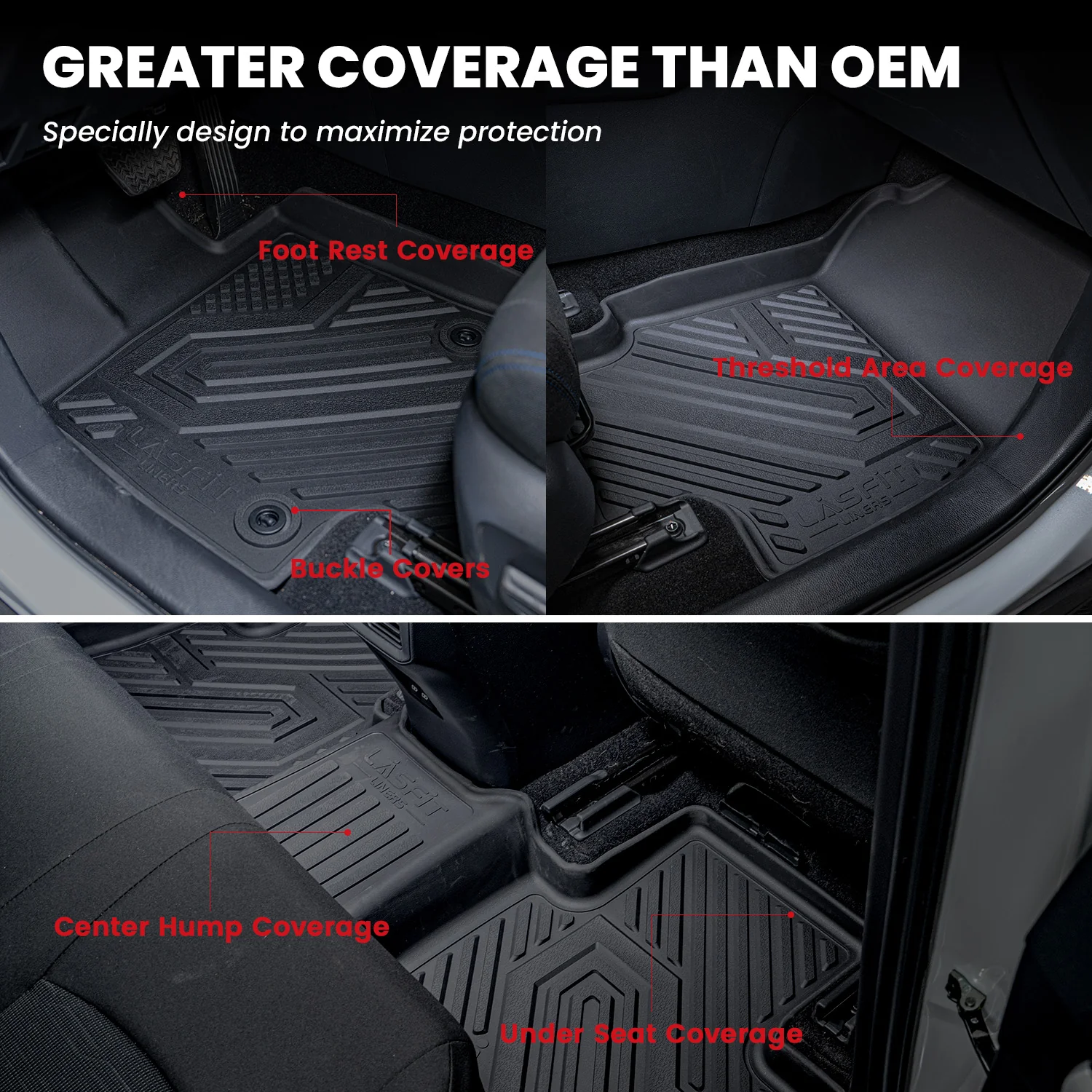 Fit for 2019-2025 Toyota RAV4 All-weather TPE Floor Mats & Cargo Mat - Image 38