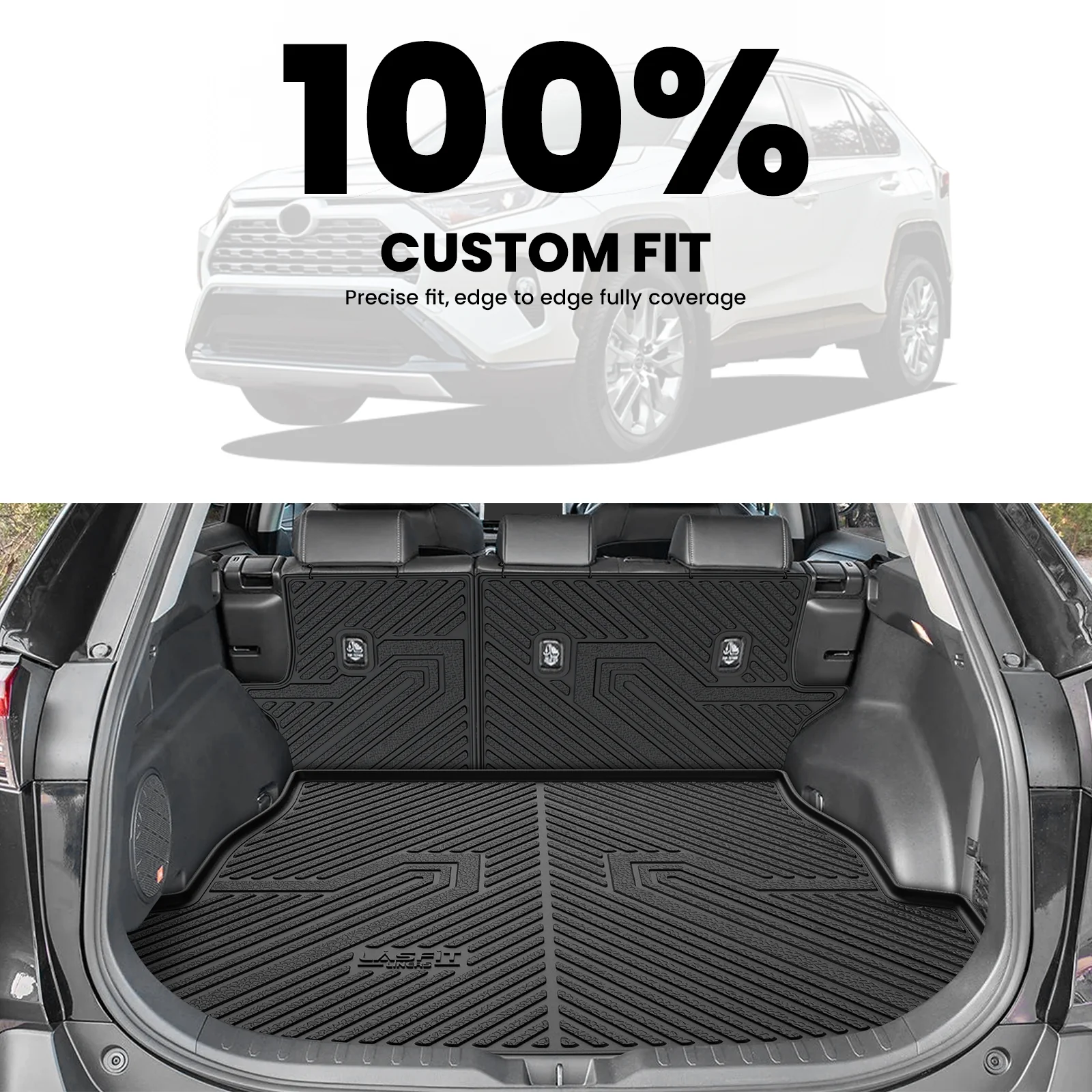 Fit for 2019-2025 Toyota RAV4 All-weather TPE Floor Mats & Cargo Mat - Image 57