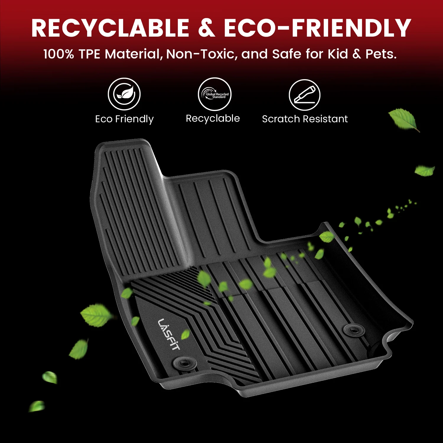 Fit for 2019-2025 Toyota RAV4 All-weather TPE Floor Mats & Cargo Mat - Image 9